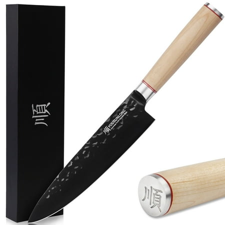 YOUSUNLONG Chef's Knives 8 inch - Japanese High Carbon AUS8 Steel Natural Canadian Maple Wood Handle