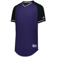 thumbnail image 1 of YOUTH CLASSIC V-NECK JERSEY - S / PURPLE/BLACK/WHITE by RUSSELL, 1 of 2