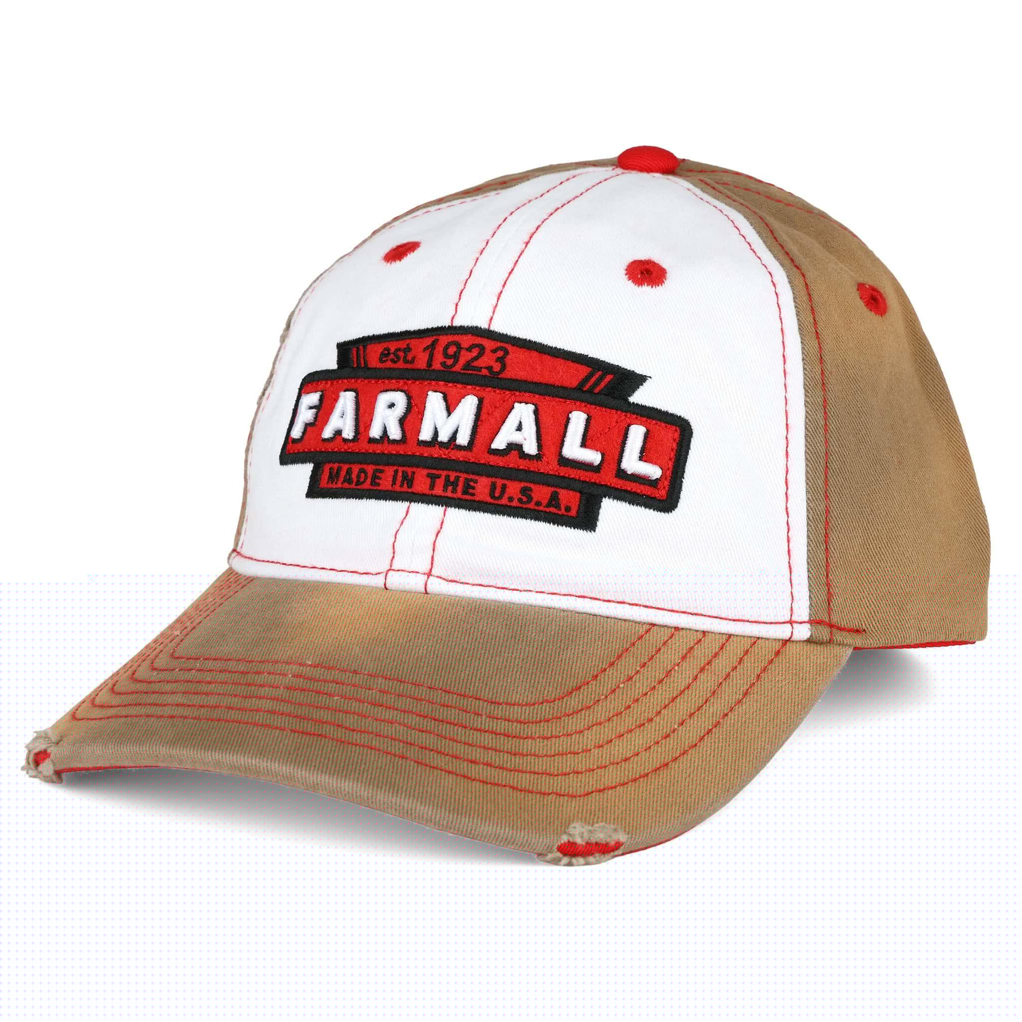 McCormick Farmall Distressed Tea-Stained Logo 6-Panel YOUTH Size Cap