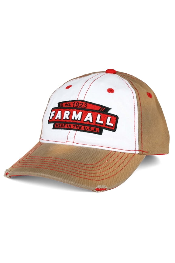 McCormick Farmall Distressed Tea-Stained Logo 6-Panel YOUTH Size Cap