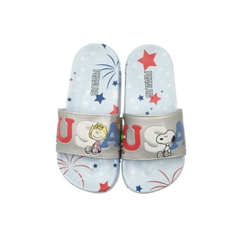 Peanuts Americana Family Slide Sandal - Women's & Girl's