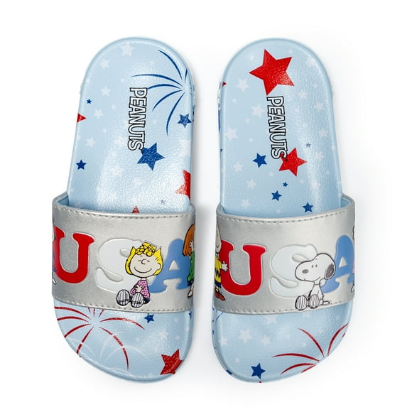Peanuts Americana Family Slide Sandal - Women's & Girl's