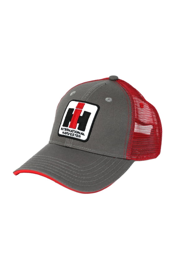 Youth Red and Grey Two-Tone Trucker Cap