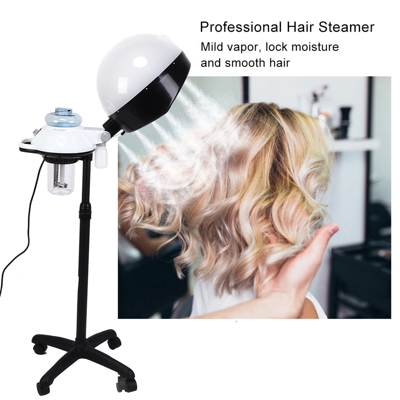 QQXX Professional Standing Hair Dryer,freestanding Hair Color  Processor Height Adjustable,Hair Steamer with Smooth Wheels,Salon Hooded Hair  Dryers Perming Machine for Beauty Spa Home Salon Equipment : Beauty &  Personal Care