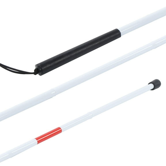 YOUTHINK Stick For Visual Impaired,Foldable Cane,Foldable Cane Collapsible Reflective White And Red Walking Stick For Blind Visual Impaired