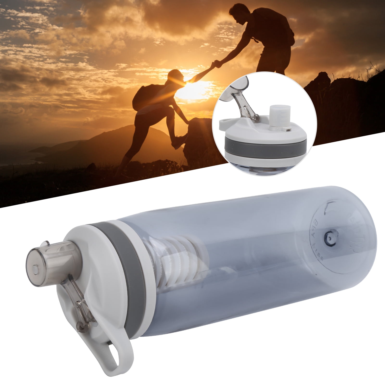 YOUTHINK Water Bottle Filter, Convenient 770ml Filtered Water Bottle For Camping Hiking Emergency For Outdoor Adventure