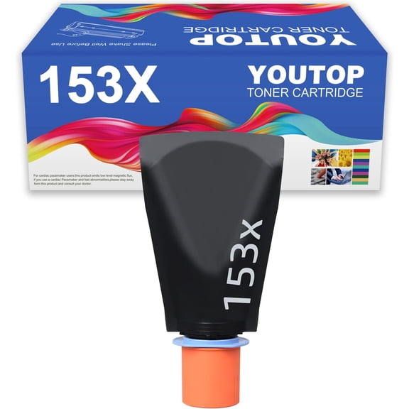 YOUTOP 1PK 153X (W1530X) High Yield Black Toner Reload kit Compatible for Tank 2504dw 2506dw MFP 2604sdw 2606sdn (Cartridge-Free)