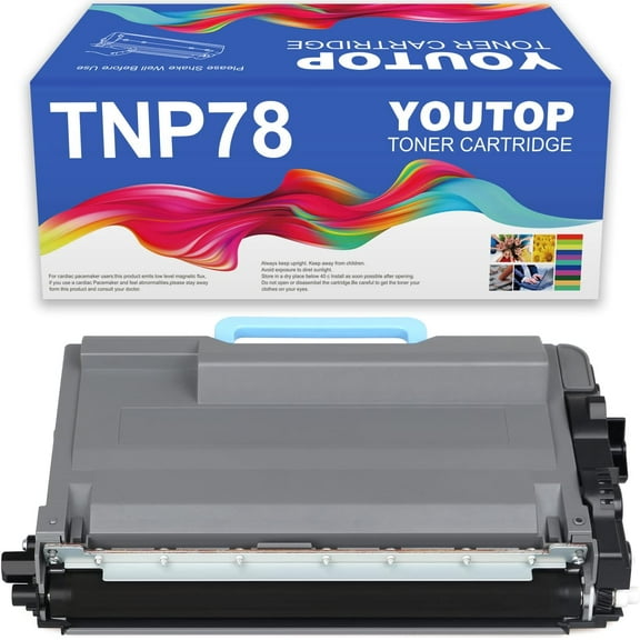 YOUTOP 1PK TNP-78 TNP-77 TNP78 TNP77 Black Toner Cartridge Compatible for Konica Minolta bizhub 4020i 5020i (ACF0030 ACF0031)