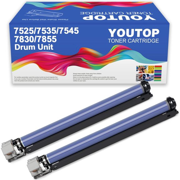 YOUTOP 2PK 013R00662 Imaging Drum Unit Replacement for Xerox WorkCentre 7525 7530 7535 7545 7556 7830 7835 7845 7855 7970 EC7836 EC7856 (12.5000 Pages)
