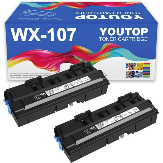 YOUTOP 2PK WX-107 WX107 Waste Toner Box Replacement for Konica Minolta Bizhub C250i C300i C360i C450i C550i C650i C750i Printers