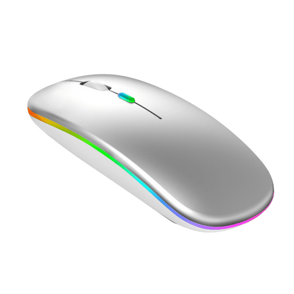 YOUTRADE Wireless Gaming Mouse | RGB Backlit, 1600 DPI, Rechargeable & Silent 2.4GHz | Ergonomic for PC/Mac/Android