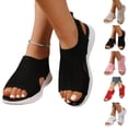 thumbnail image 1 of YOUYEDIAN Orthopedic Sandals for Women Beach Open Toe Arch Support Shoes Summer Comfy Slip on Non Slip Casual Slippers, 1 of 8