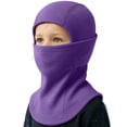 thumbnail image 1 of YOUYEDIAN 3 in 1 Beanie Hat with Scarf and Mask Unisex Kid Winter Warm Fleece Balaclava Thermal Sherpa Hood Ski Mask Face Mask (Dark Purple, One Size), 1 of 5