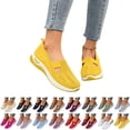 thumbnail image 1 of YOUYEDIAN Arch Support Shoes for Women, Orthopedic Slip On Walking Sneakers with Wide Width, Non-Slip Work Shoes, 1 of 3