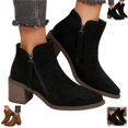 thumbnail image 1 of YOUYEDIAN Boots for Women Casual Fashion Ankle Booties Fall Winter Retro Shoes, 1 of 5