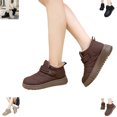 thumbnail image 1 of YOUYEDIAN Boots for Women Winter Non Slip Fleece Lined Fashion Flats Warm Comfortable Versatile Snow Platform Shoes, 1 of 5