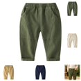 thumbnail image 1 of YOUYEDIAN Boys Casual Pants Toddlers Comfortable Stylish Pants Kids Spring Fall Trousers, 1 of 5