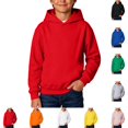 thumbnail image 1 of YOUYEDIAN Boys Hoodies Fall Winter Casual Hooded Sweatshirt Solid Color Loose Pullover Sweaters, 1 of 5