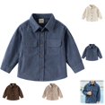 thumbnail image 1 of YOUYEDIAN Button Down Shirts for Boys Spring Fall Casual Fashion Shirts Long Sleeve Collared Tops, 1 of 5