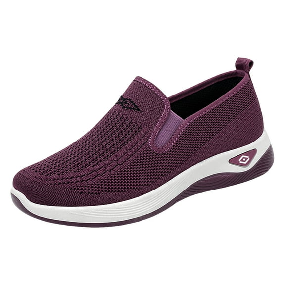 YOUYEDIAN Comfort Work Shoes for Women, Orthopedic Slip On Sneakers with Arch Support, Lightweight for All Day Wear