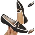thumbnail image 1 of YOUYEDIAN Flat Shoes for Women Dress Non Slip Slip on Loafers Spring Fall Work Walking Shoes Trendy Closed Toe Orthopedic Shoes (Black), 1 of 4