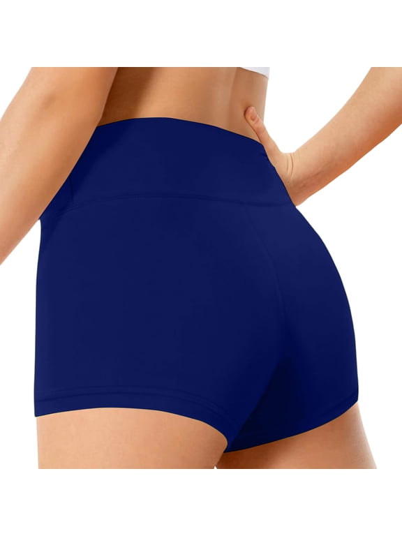 Girls Athletic Shorts Kids High Waist Biker Dance Gymnastics Shorts Comfy Yoga Active Workout Volleyball Shorts