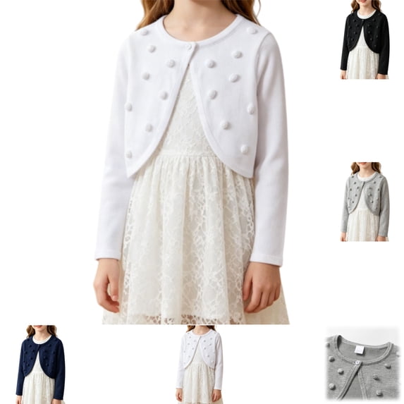 YOUYEDIAN Girls Cardigan Casual Fashion Button Down Knit Sweaters