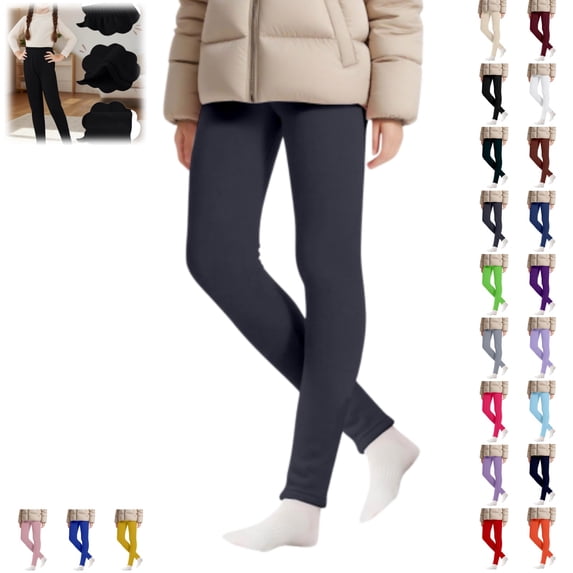 YOUYEDIAN Girls Fleece Lined Leggings Fall Winter Casual Fashion Tights