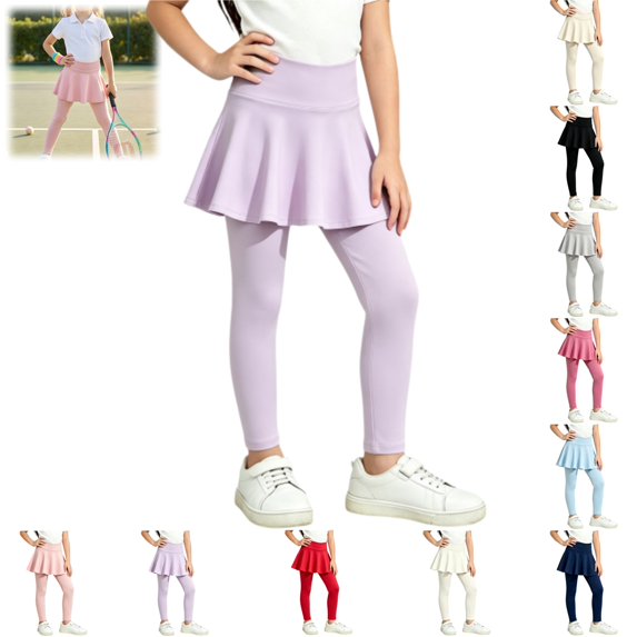 YOUYEDIAN Girls Leggings with Skirt Fashion Casual Athletic Skinny Pants