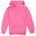 thumbnail image 1 of YOUYEDIAN Girls Oversized Hoodies 2026 Fall Long Sleeve Cute Hooded Sweatshirts Casual Solid Hoodies Pullover (Hot Pink, 6-7 Years), 1 of 5