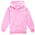 thumbnail image 1 of YOUYEDIAN Girls Oversized Hoodies 2026 Fall Long Sleeve Cute Hooded Sweatshirts Casual Solid Hoodies Pullover (Pink, 13-14 Years), 1 of 5