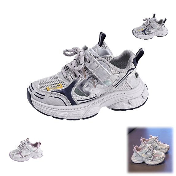 YOUYEDIAN Girls Sneakers Fashion Casual Hollow Mesh Breathable Chunky Sneakers
