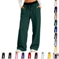 thumbnail image 1 of YOUYEDIAN Girls Wide Leg Sweatpants Casual Versatile Athletic Pants, 1 of 5