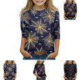 thumbnail image 1 of YOUYEDIAN Halloween Girls 3/4 Sleeve Shirts Toddler Boys Soft Crewneck Pullover Top, 1 of 5