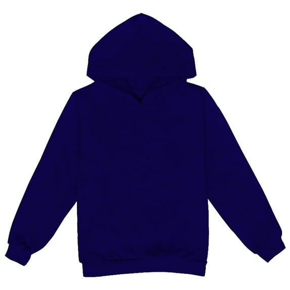 YOUYEDIAN Hoodies for Kids Girls Casual Long Sleeve Hooded Sweatshirt Drawstring Pullover Top with Pockets Fashion Clothing for Girls Navy 4-5 Years