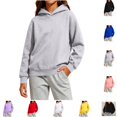 thumbnail image 1 of YOUYEDIAN Hoodies for Teen Girls Casual Fleece Hooded Sweatshirt Fall Winter Oversized Long Sleeve Hoodie, 1 of 5