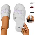 thumbnail image 1 of YOUYEDIAN House Slippers for Women Indoor Plush Slippers Winter Soft Shoes Warm Slip on Slides(White), 1 of 5