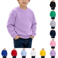 thumbnail image 1 of YOUYEDIAN Kids Crewneck Sweatshirt Toddler Long Sleeve Tops Lightweight Fall Pullovers for Boys and Girls, 1 of 5