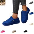 thumbnail image 1 of YOUYEDIAN Loafers for Women Fall Winter Fashion Square Toe Warm Versatile Casual Flats Plush Comfy Outdoor Platform Shoes, 1 of 5