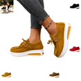 thumbnail image 1 of YOUYEDIAN Loafers for Women Fall Winter Versatile Comfortable Platform Heel Flats Square Toe Fashion Strap Design Slip On Shoes, 1 of 5