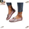 thumbnail image 1 of YOUYEDIAN Loafers for Women Fashion Pointed Toe Comfy Versatile Slip On Flats Retro Casual Outdoor Walking Dress Shoes, 1 of 5