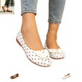 thumbnail image 1 of YOUYEDIAN Loafers for Women Fashion Polka Dot Low Heel Versatile Round Toe Bowtie Deco Flat Casual Slip On Comfy Outdoor Dress Shoes, 1 of 5