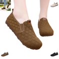 thumbnail image 1 of YOUYEDIAN Loafers for Women Fashion Round Toe Block Design Slip On Versatile Comfy Flats Casual Outdoor Walking Shoes, 1 of 5