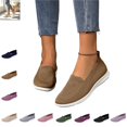 thumbnail image 1 of YOUYEDIAN Loafers for Women Fashion Slip On Breathable Sport Comfy Casual Flats Versatile Mesh Knit Round Toe Walking Shoes, 1 of 5