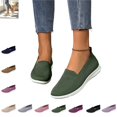 thumbnail image 1 of YOUYEDIAN Loafers for Women Fashion Slip On Breathable Sport Comfy Casual Flats Versatile Mesh Knit Round Toe Walking Shoes, 1 of 5