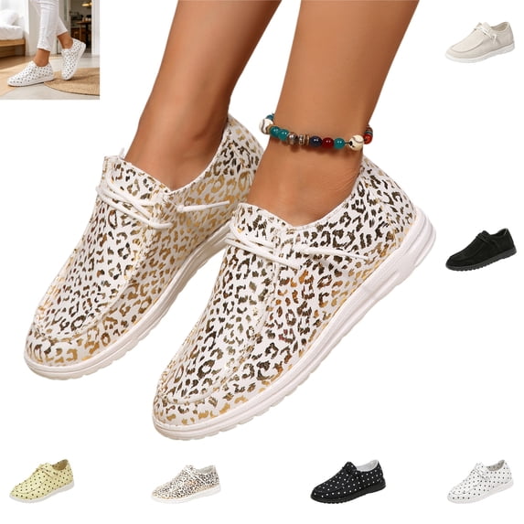YOUYEDIAN Loafers for Women Fashion Slip On Comfortable Strap Design Flats Versatile Casual Round Toe Walking Shoes