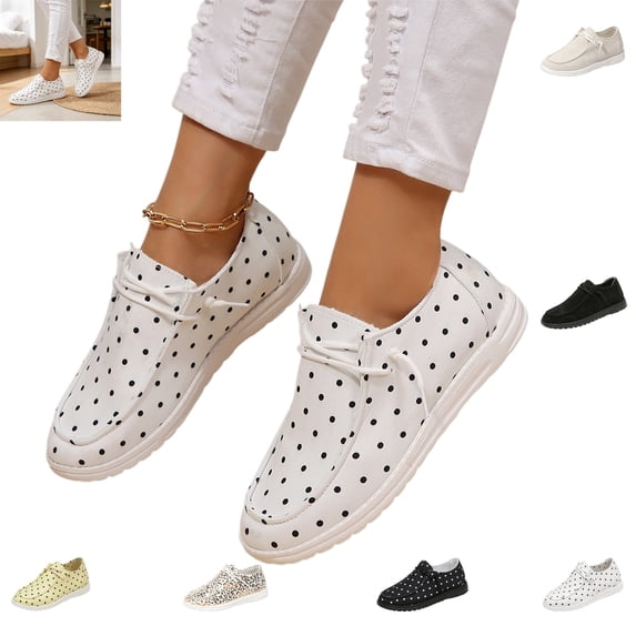 YOUYEDIAN Loafers for Women Fashion Slip On Comfortable Strap Design Flats Versatile Casual Round Toe Walking Shoes