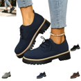 thumbnail image 1 of YOUYEDIAN Loafers for Women Round Toe Fashion Platform Heel Comfy Shoes Slip On Strap Design Casual Shoes, 1 of 5