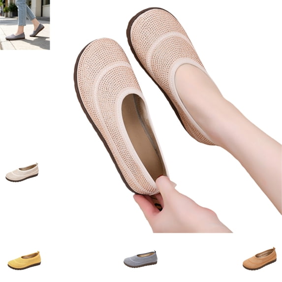 YOUYEDIAN Loafers for Women Versatile Soft Non Slip Mesh Comfortable Fashion Round Toe Flats Casual Comfy Breathable Walking Shoes