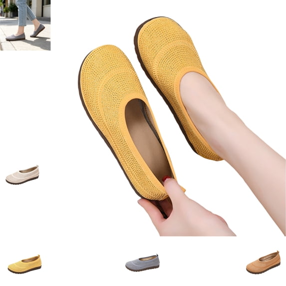 YOUYEDIAN Loafers for Women Versatile Soft Non Slip Mesh Comfortable Fashion Round Toe Flats Casual Comfy Breathable Walking Shoes